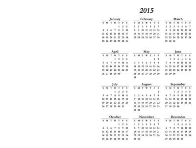 calendar 2015 Valokuvamontaasi