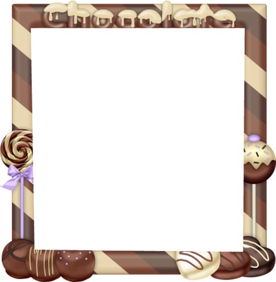 cadre chocolat Photo frame effect