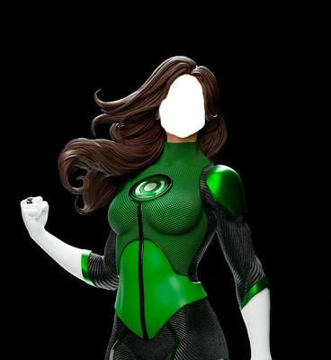 Green Lantern Femme Fotomontažas