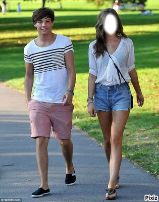 Louis et sa petite copine Fotomontage