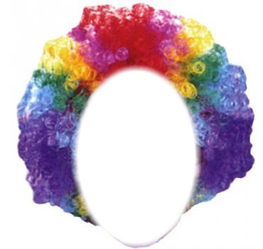 Perruque de clown Fotomontáž