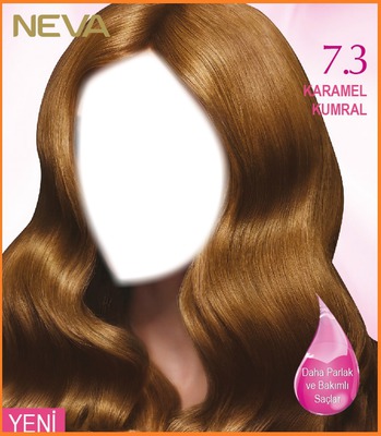 Caramel blond hair Photomontage