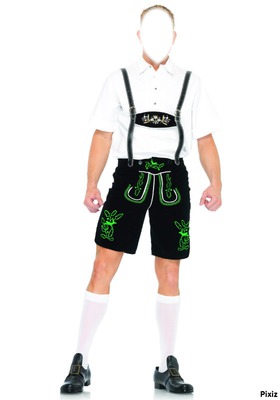 traditional german costume Fotomontažas