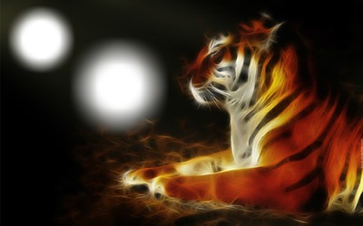 tigre Fotomontáž