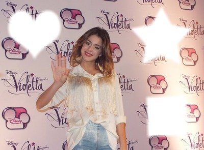 Violetta: con sus fans Фотомонтажа