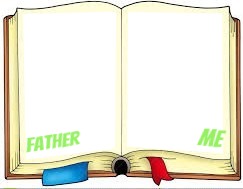LIVRO - Father and Me. Fotomontage