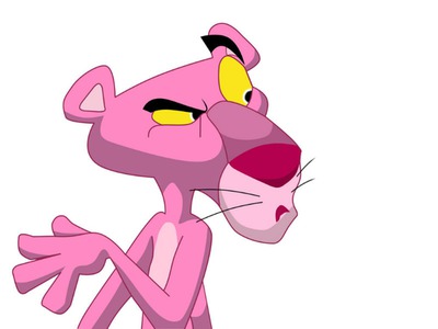 Pink Panther with Three Eyes Painting