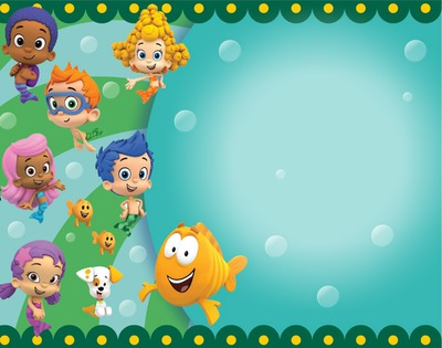 bubble guppies Photo frame effect