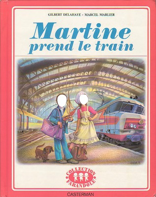 martine prend le train Fotomontáž