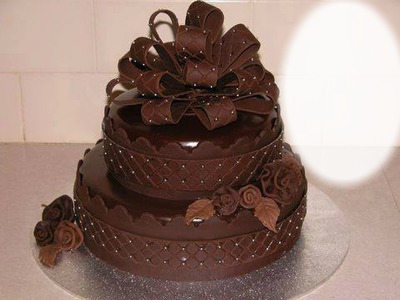 Gâteau au chocolat Photomontage