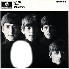 With The Beatles. Montage photo