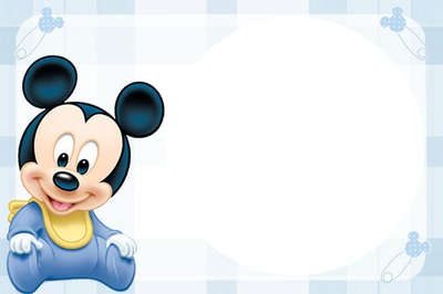 Mickey baby Photo frame effect