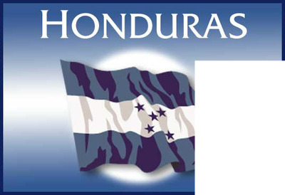 Honduras flag Montaje fotografico