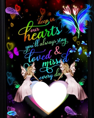 deep in our hearts Photo frame effect