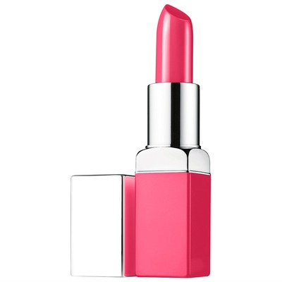 Clinique Pop Lipstick in Hot Pink Фотомонтаж