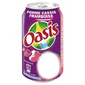 oasis pomme cassis framboise Φωτομοντάζ