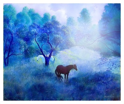 chevaux 75 Photo frame effect