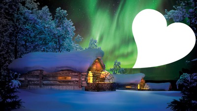 aurora boreal Fotomontage