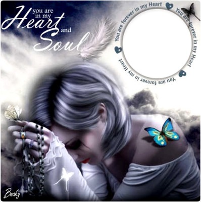 you are in my heart an soul Photo frame effect