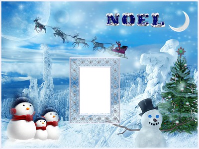 Ma créa Joyeux Noël Photo frame effect