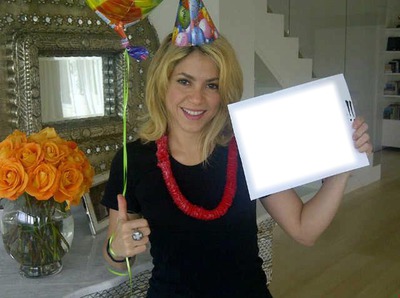 Shakira: festejo! Montaje fotografico