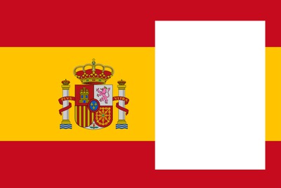 Spain flag Фотомонтажа