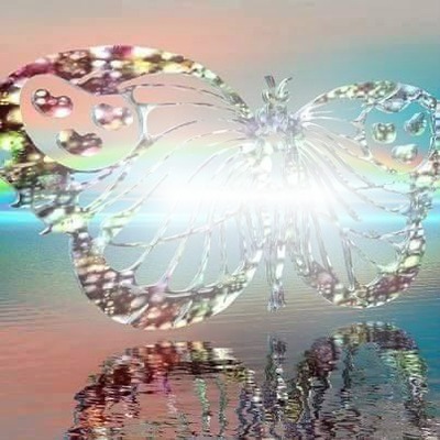 farfalla di cristallo Φωτομοντάζ