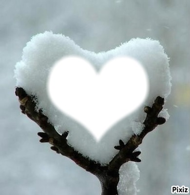 cuore d'inverno Fotomontaż