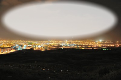 Kırşehir-Gece Fotomontáž