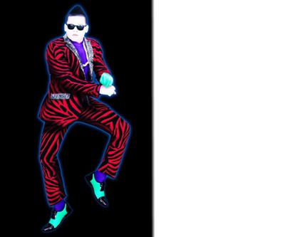 Psy Oppa Gangnam style Fotomontāža