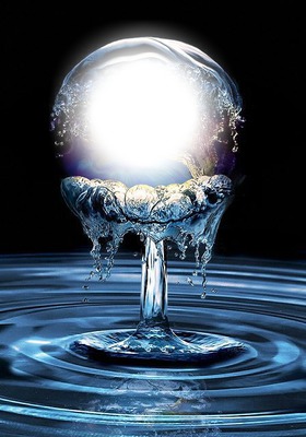 Water bubble Fotomontasje
