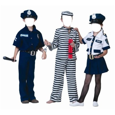Police & Prisonner フォトモンタージュ
