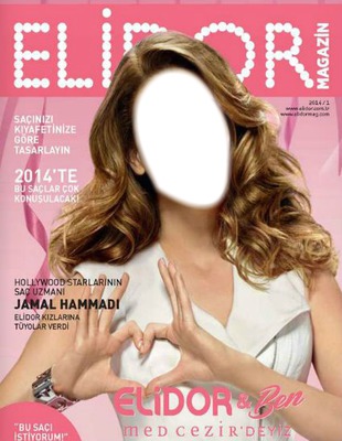 Elidor Magazin Dergi Kapak Fotomontage