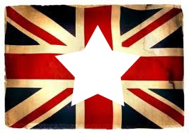 bandera Londres Montaje fotografico