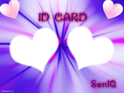 ID CARD SONIQ Photo frame effect