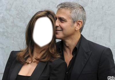 clooney 2 Photo frame effect