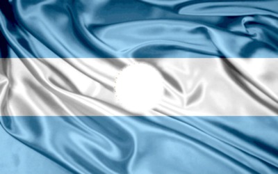 bandera de argentina Montaje fotografico