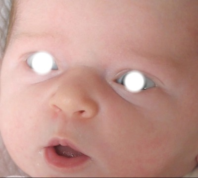 les yeux d'un bébé ♥ Photo frame effect