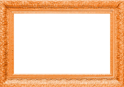 cadre orange Montaje fotografico
