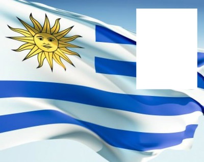Uruguay flag Photo frame effect