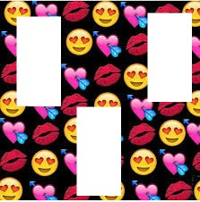 emoji besos Fotomontagem