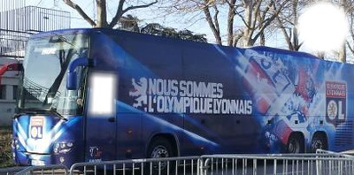 Bus nous sommes L'Olympique Lyonnais Fotomontáž