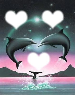 dauphins bleu Fotomontažas
