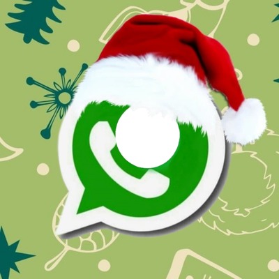 WhatsApp navideño. Fotomontaż
