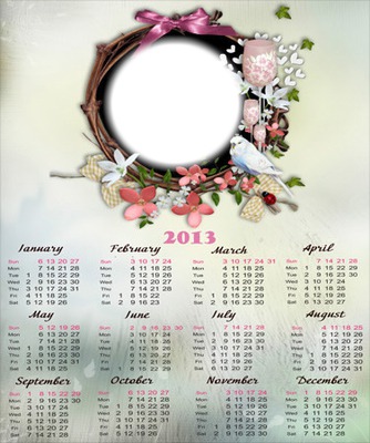 calendrier 2013 Fotomontaggio