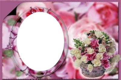Cadre bouquet Photomontage