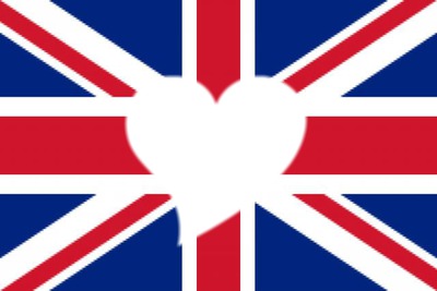 English flag Photomontage