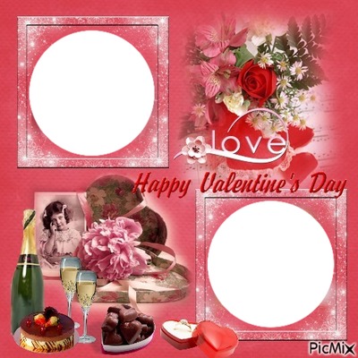 cadre valentin Photomontage