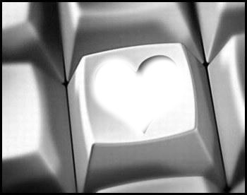 coeur sur clavier Montage photo