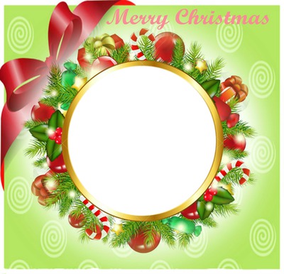 MERRY CHRISTMAS TO YOU! Photo frame effect
